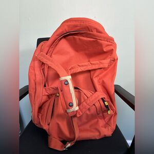 Delsey Orange Large Duffle Bag Tote Weekender Gym Sports